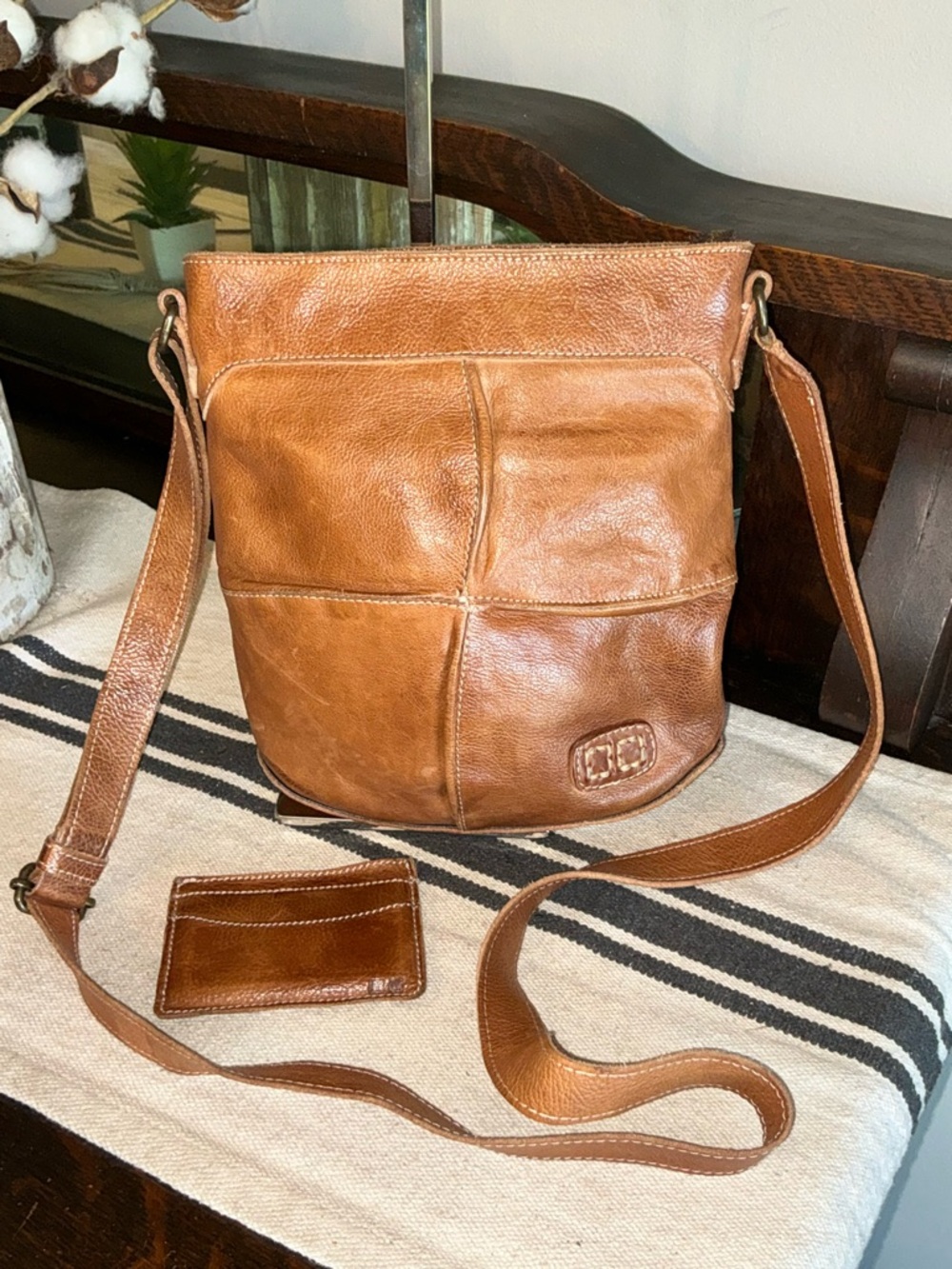 Bed Stu Coronado Crossbody Bag & Chuck Waller Tan Rustic MSRP $225 & $65